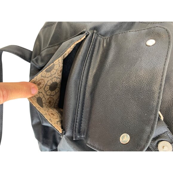 VTG Marc By Marc Jacobs Black Utility Cargo Workwear Work Leather Bag Crossbody - Picture 8 of 16